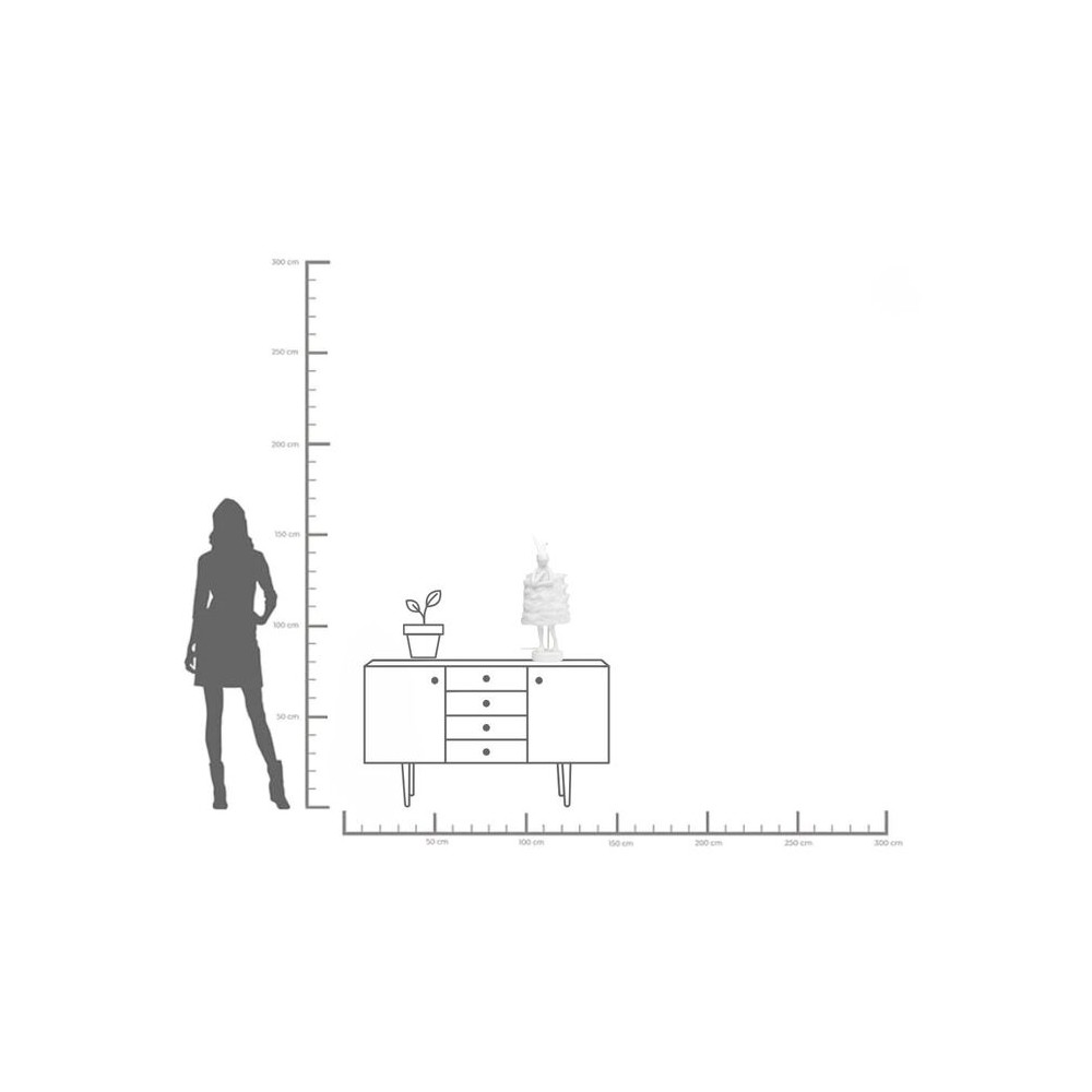 Witte konijnenlamp Kare design - 11