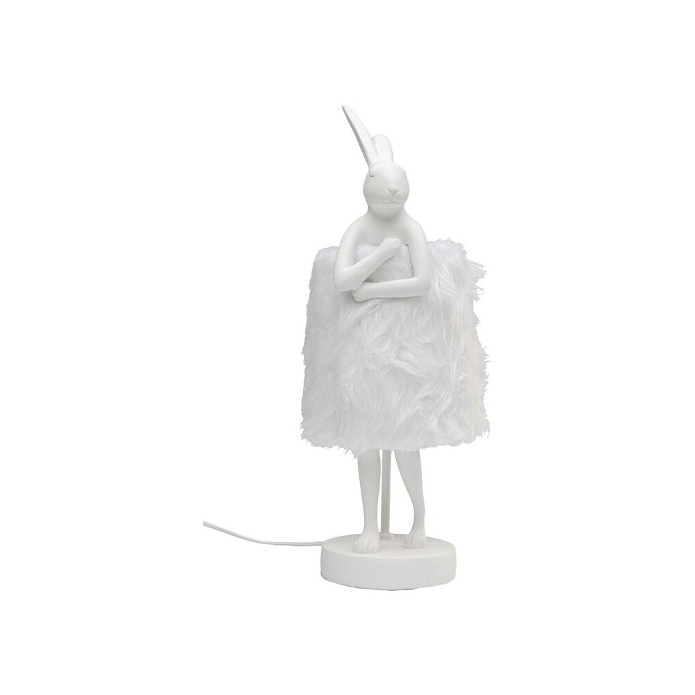 Lampada coniglio bianco Fur RABBIT 50cm