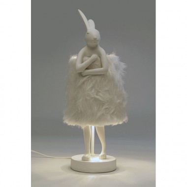 Lampada coniglio bianco Fur RABBIT 50cm