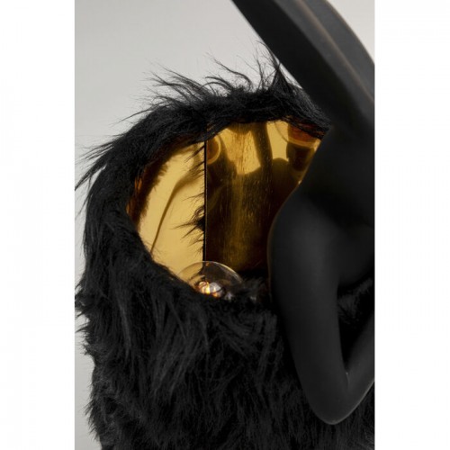 Lâmpada de coelho preto coelho de pele 50cm Kare design - 4