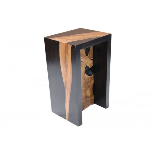 SELLETTE radice teak legno suor nero/natura ROOTY