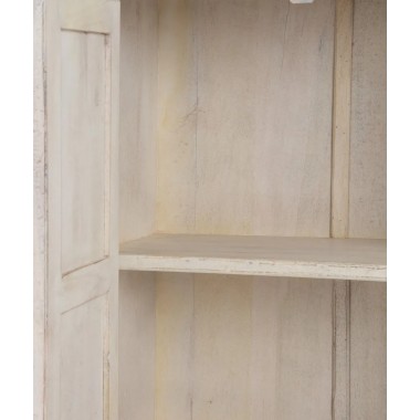 Armoire bois de manguier cérusé blanc vert - DENZZO DENZZO - 7