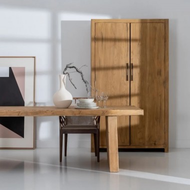 Natural elm wooden wardrobe - DENZZO DENZZO - 2