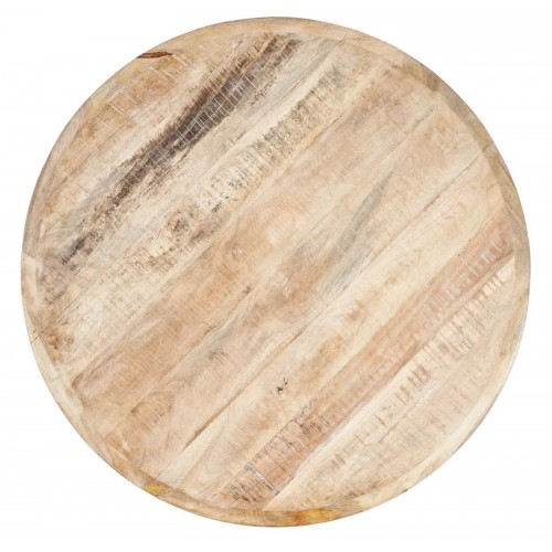 Round Table Manguier Wood 100 cm Cerusea White - DENZZO DENZZO - 8