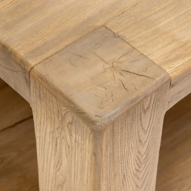 Rectangular coffee table wood of elm 184cm - DENZZO DENZZO - 4