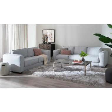 3 seater sofa grey 260cm DENZOO DENZZO - 5