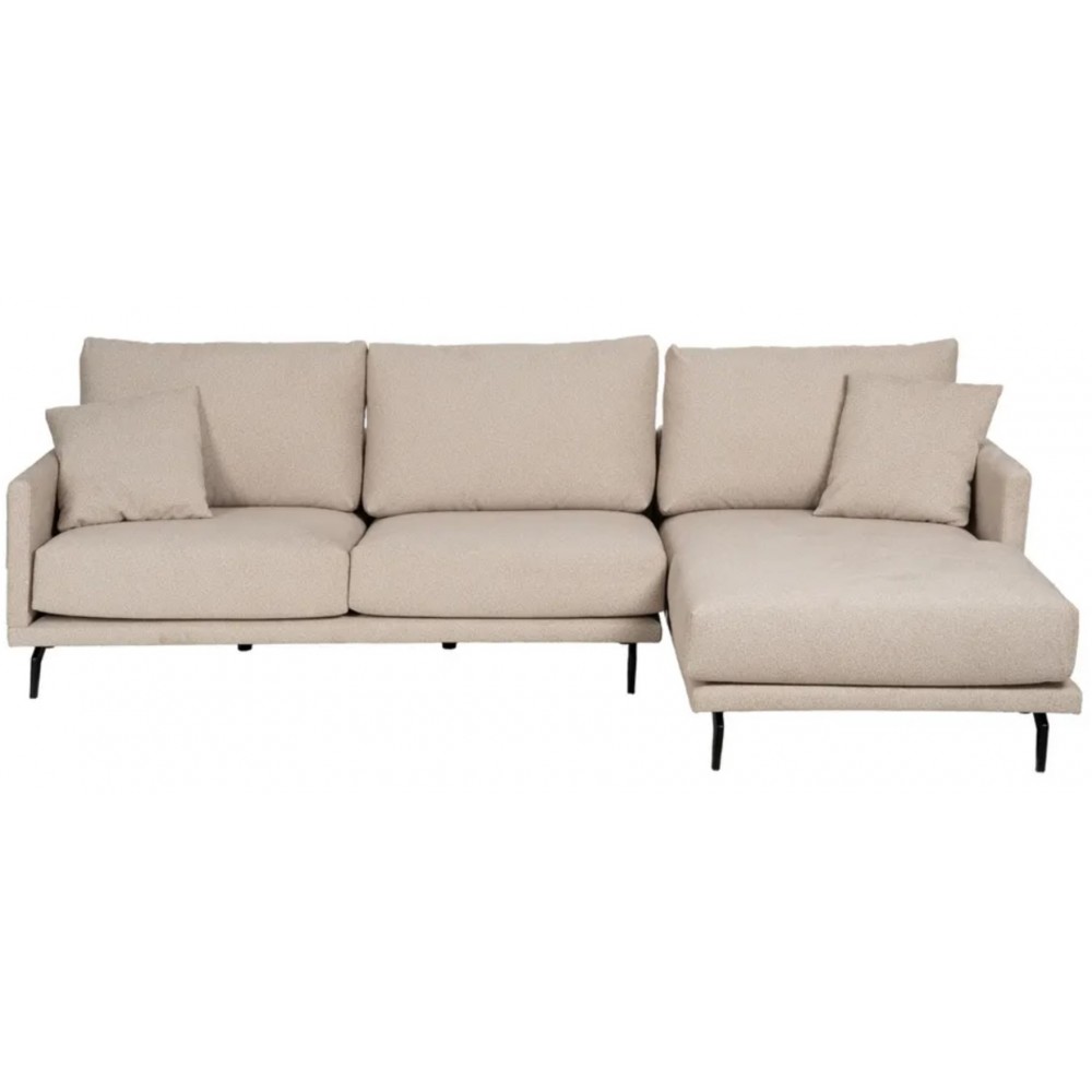 Rechtse Ecksofa beige Schnalle 284cm DENZZO DENZZO - 1