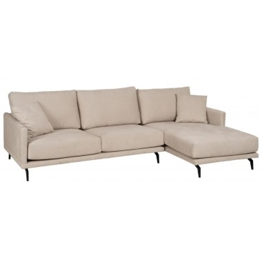 Sofá de esquina derecho hebilla beige 284cm DENZZO DENZZO - 2