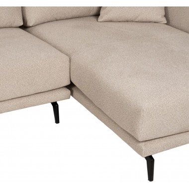 Rechthoekige bank, beige bocht 284cm DENZZO DENZZO - 8