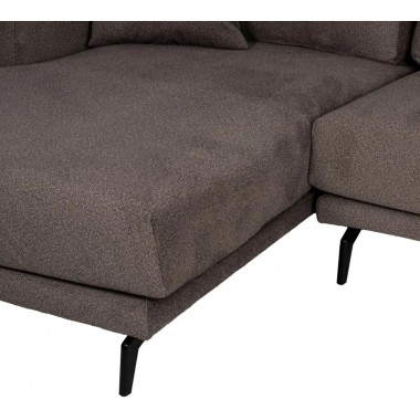 Linke Ecke Sofa braune Schnalle 284cm DENZZO DENZZO - 10