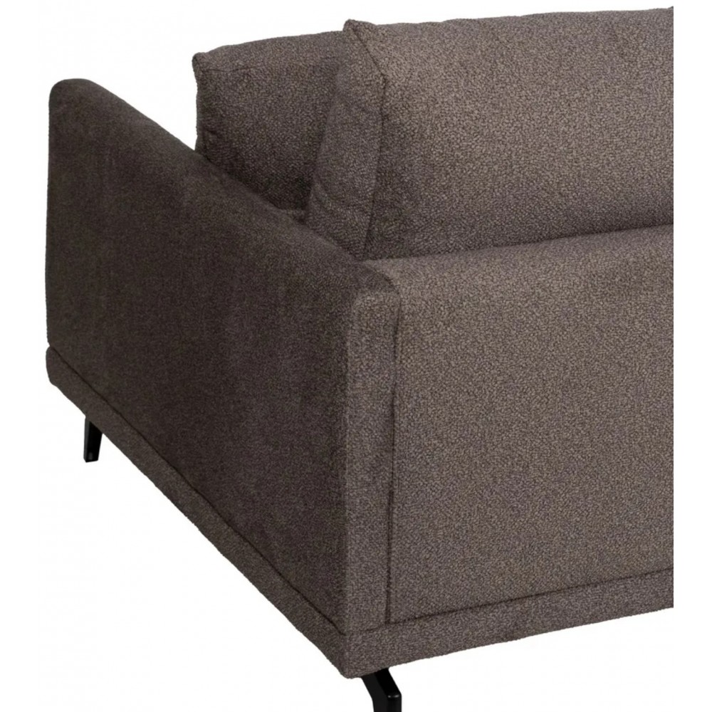 Left corner sofa brown buckle 284cm DENZZO DENZZO - 15