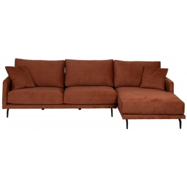 Right corner sofa clasp rust 284cm DENZZO DENZZO - 3