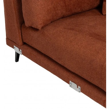 Right corner sofa clasp rust 284cm DENZZO DENZZO - 11