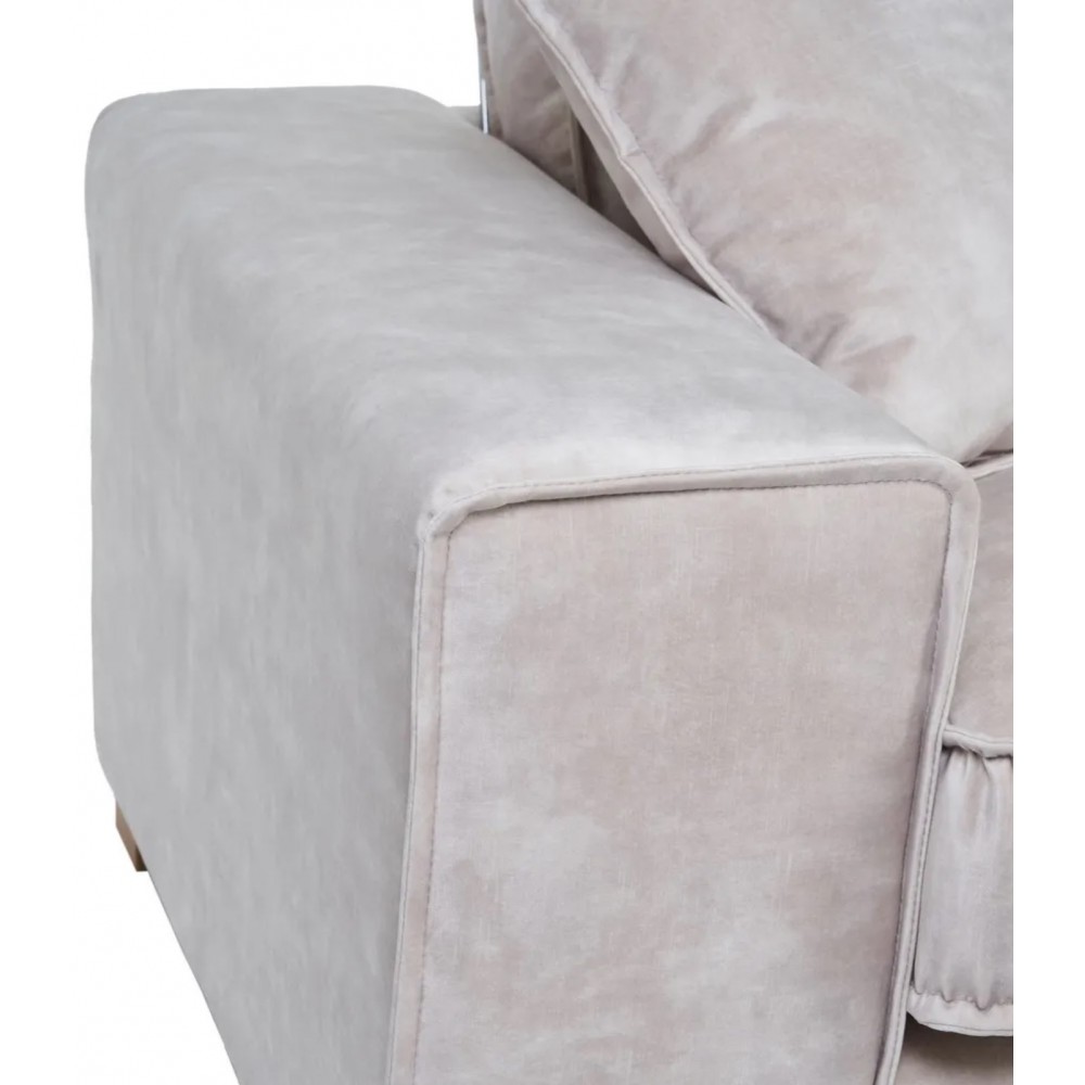 Canapé 4 places en tissu beige 266cm DENZOO DENZZO - 4