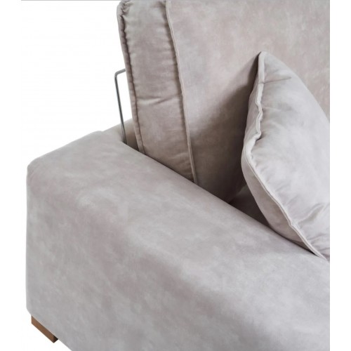 Canapé 4 places en tissu beige 266cm DENZOO DENZZO - 5