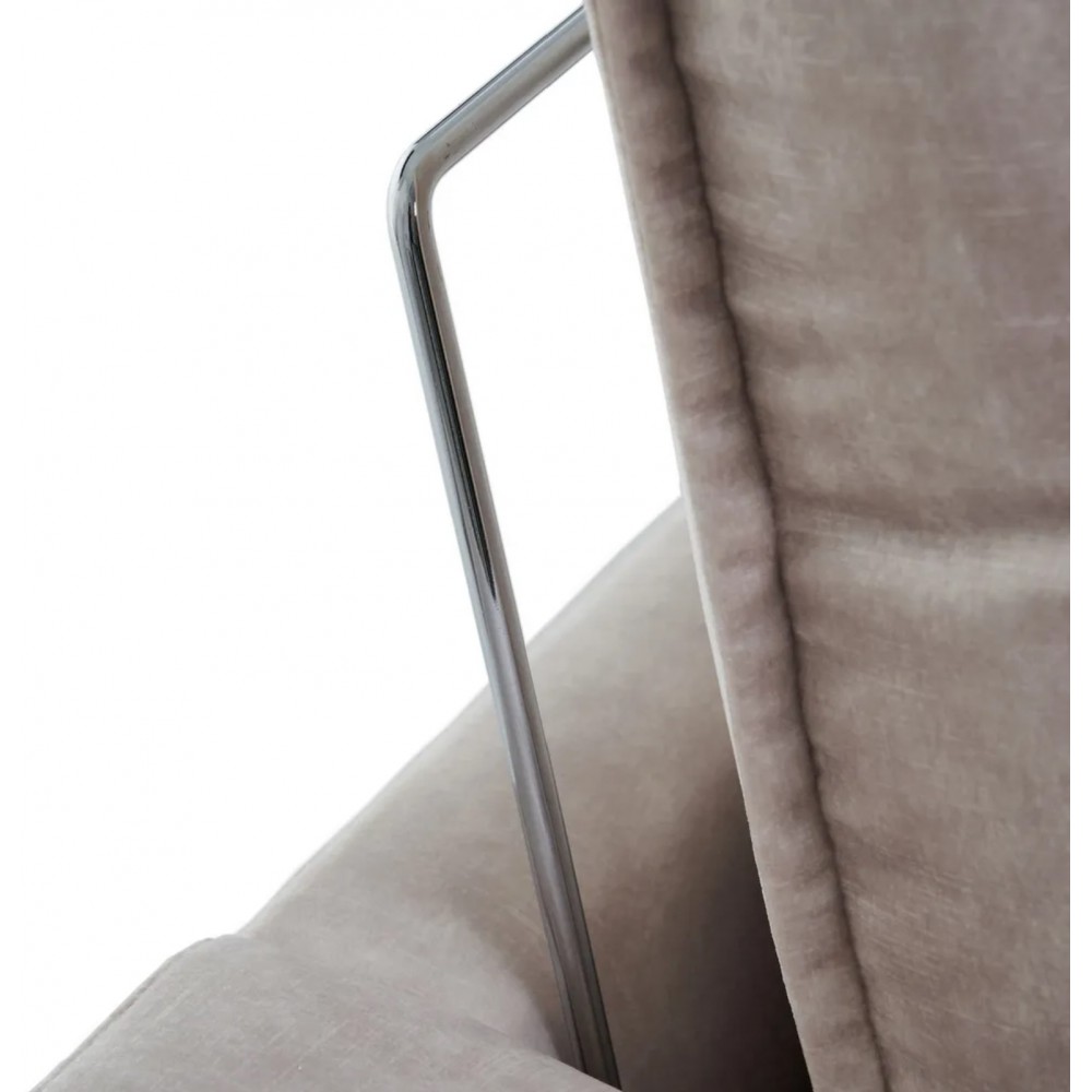 Canapé 4 places en tissu beige 266cm DENZOO DENZZO - 6