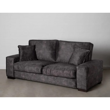 3 sitzsofa aus dunkelgrauem stoff 230 cm DENZZO DENZZO - 3