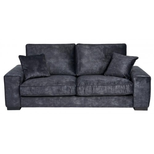 Canapé 3 places en tissu gris foncé 230 cm DENZZO DENZZO - 4