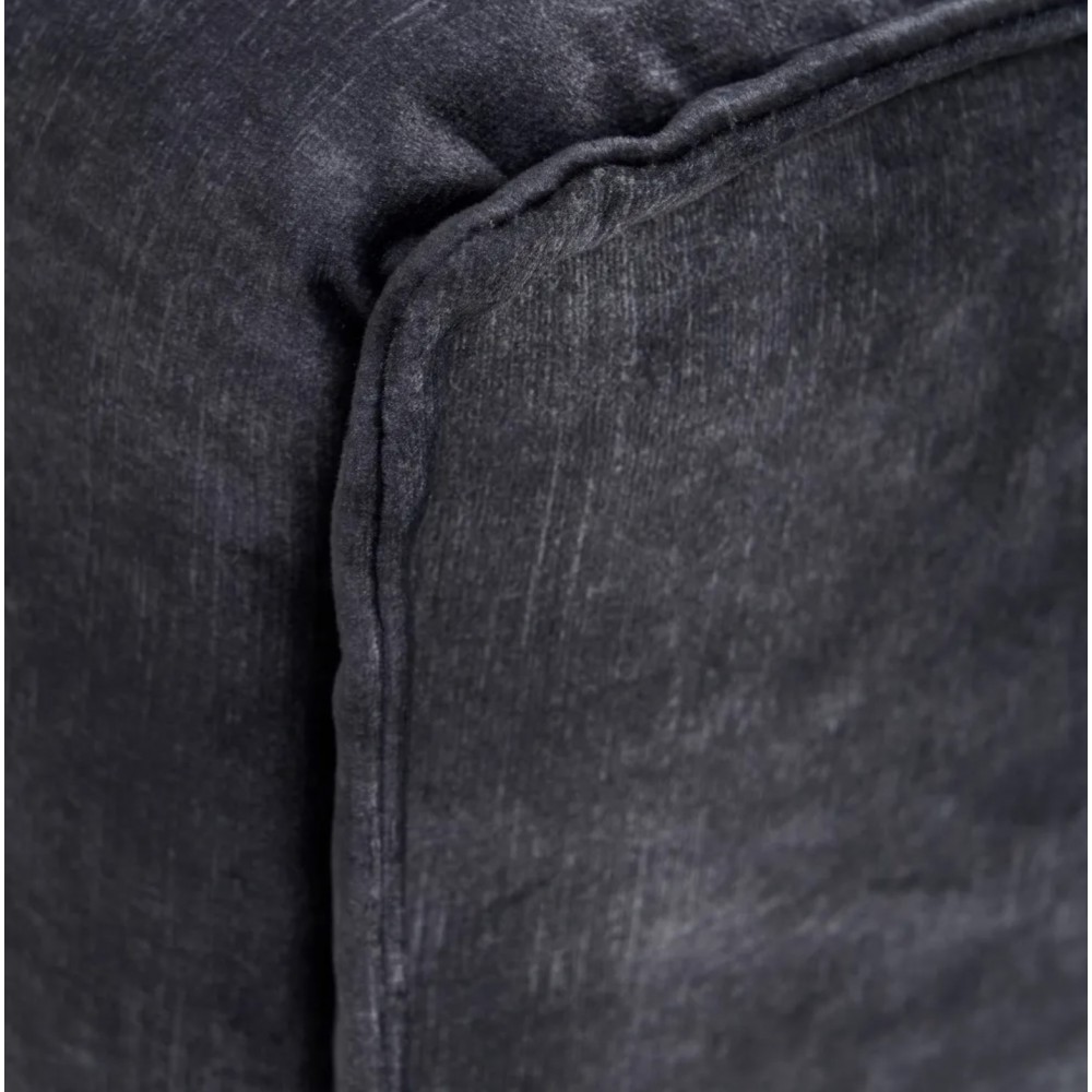 Sofá de 3 asientos en tejido gris oscuro 230 cm DENZZO DENZZO - 7