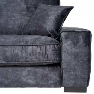 3 sitzsofa aus dunkelgrauem stoff 230 cm DENZZO DENZZO - 9