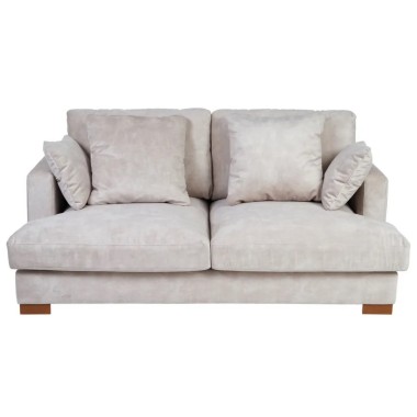 2 seater sofa in beige fabric 190cm DENZZO DENZZO - 4