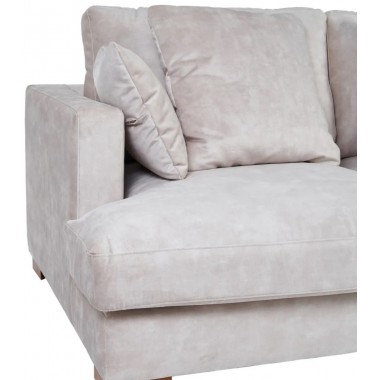 2 seater sofa in beige fabric 190cm DENZZO DENZZO - 5