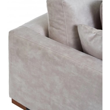 2 seater sofa in beige fabric 190cm DENZZO DENZZO - 6