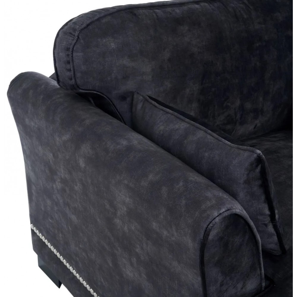 Meridian em tecido cinza escuro 114 cm DENZZO DENZZO - 4