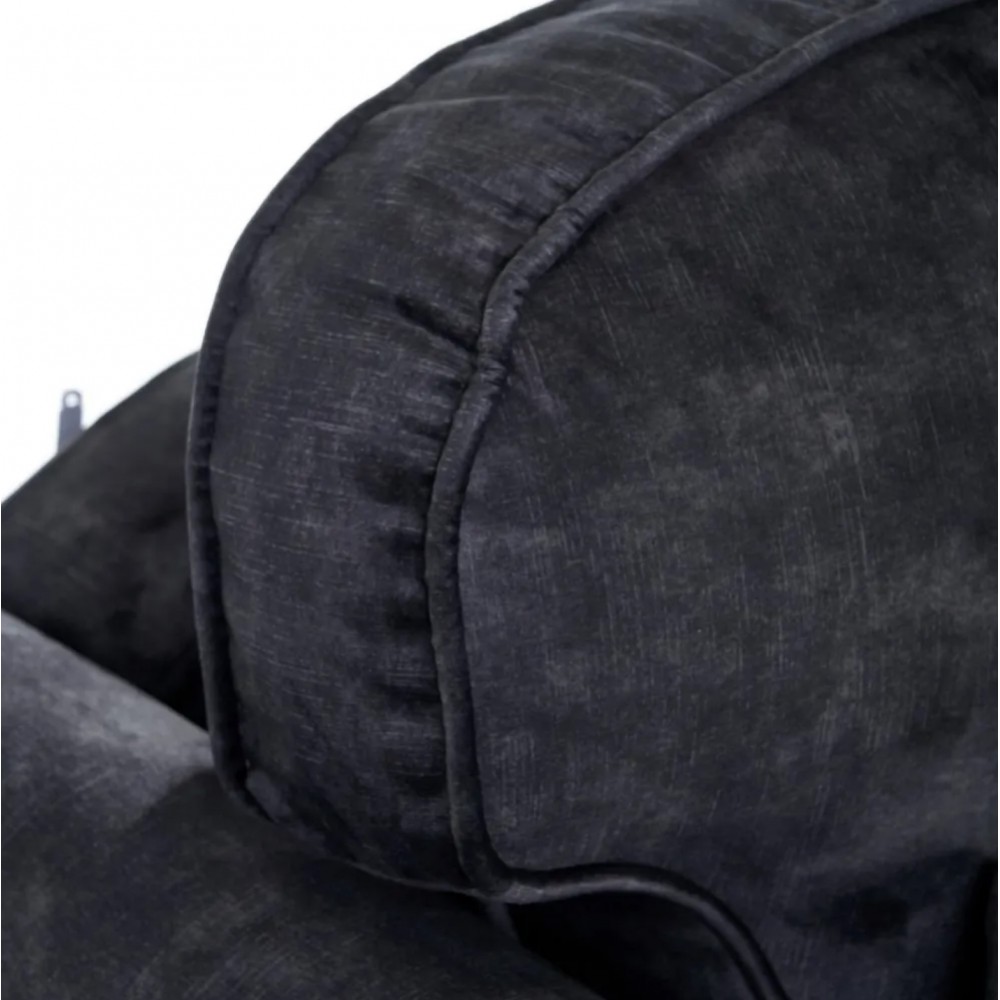 Meridiano en tejido gris oscuro 114 cm DENZZO DENZZO - 6