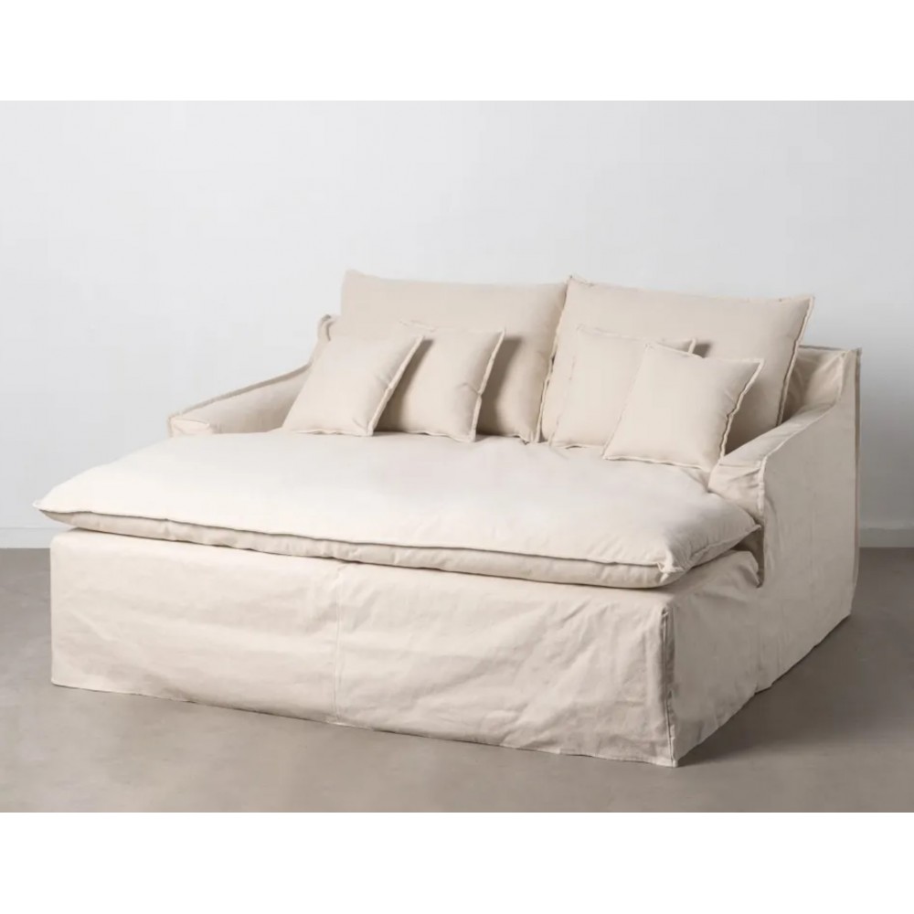 Sofá de sofá de tecido bege de 190cm DENZZO DENZZO - 3