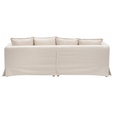 Sofa 4 plaatsen beige weefsel 253cm DENZOO DENZZO - 17