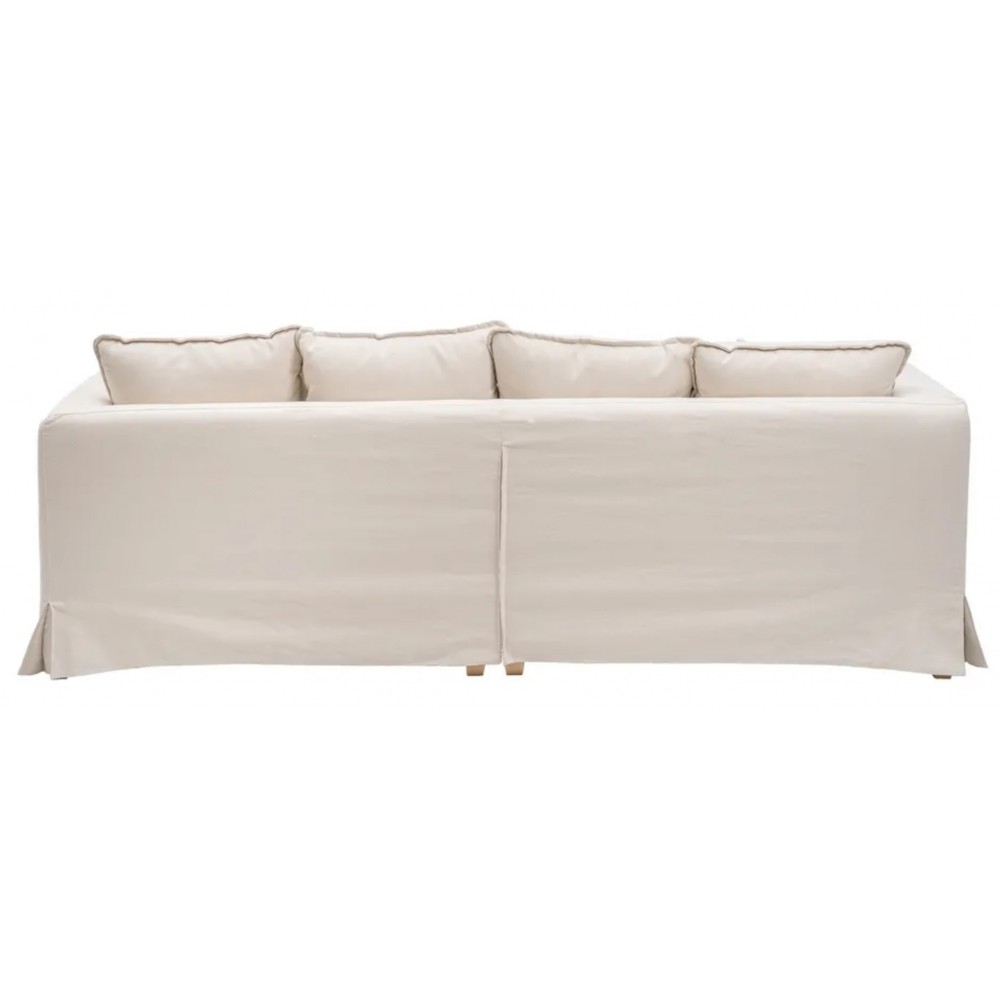 Canapé 4 places tissu beige 253cm DENZOO DENZZO - 17