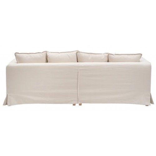 Canapé 4 places tissu beige 253cm DENZOO DENZZO - 17