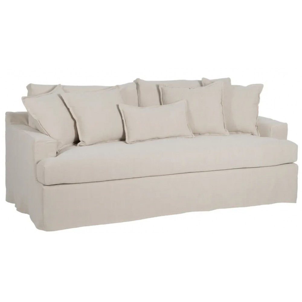 Sofa 3 lugares crema 215cm IXIA IXIA - 1