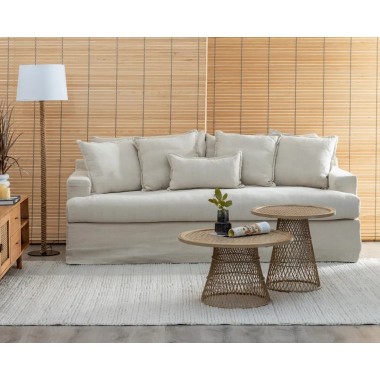 Sofa 3 Plätze Creme 260cm IXIA IXIA - 2