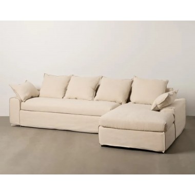 Rechts Angle Creme Sofa 300cm IXIA IXIA - 2