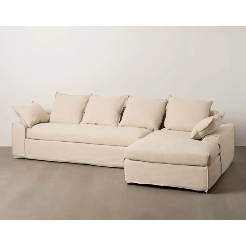 Rechts Angle Creme Sofa 300cm IXIA IXIA - 1