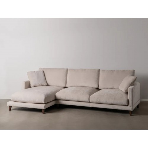 Sofa de ángulo izquierdo beige 290cm IXIA IXIA - 1