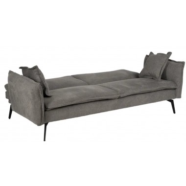 Sofá cama cinza tecido de tecido de tecido de metal 214cm IXIA IXIA - 1 2