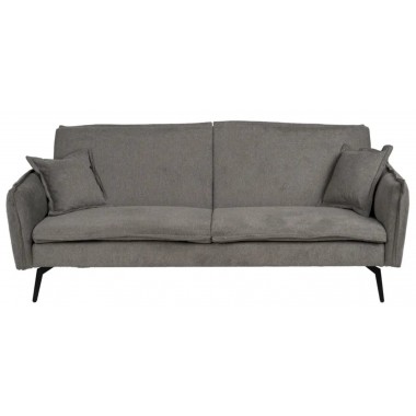 Sofa-bed grijs linnen stof metalen voet 214cm IXIA IXIA - 5