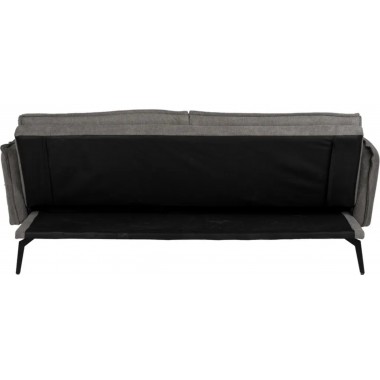 Sofa-bed grijs linnen stof metalen voet 214cm IXIA IXIA - 18