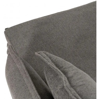 Sofa-Lit grey fabric metal foot linen 214cm IXIA IXIA - 9