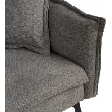 Línea de pie de metal de tela gris Sofa 214cm IXIA IXIA - 12