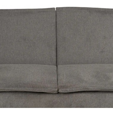 Sofa-bed grijs linnen stof metalen voet 214cm IXIA IXIA - 13