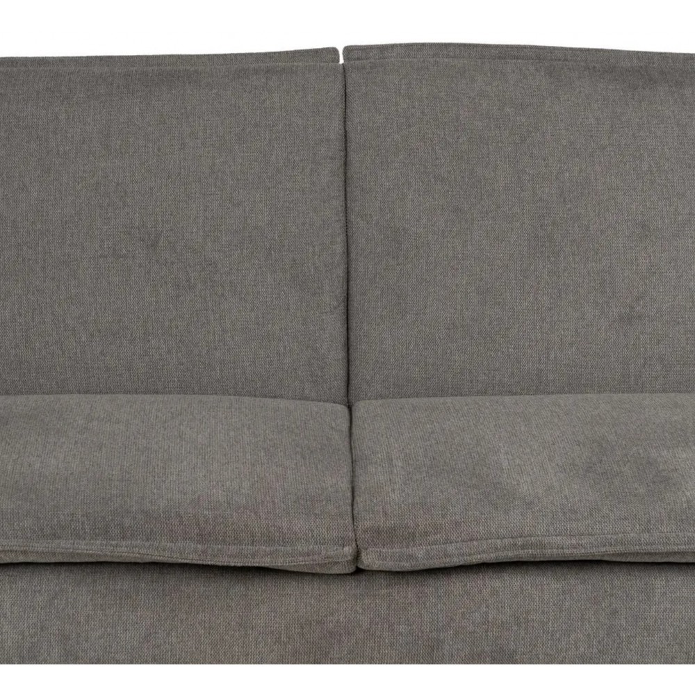 Sofá cama cinza tecido de tecido de tecido de metal 214cm IXIA IXIA - 13