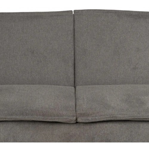 Sofa-Lit grey fabric metal foot linen 214cm IXIA IXIA - 13