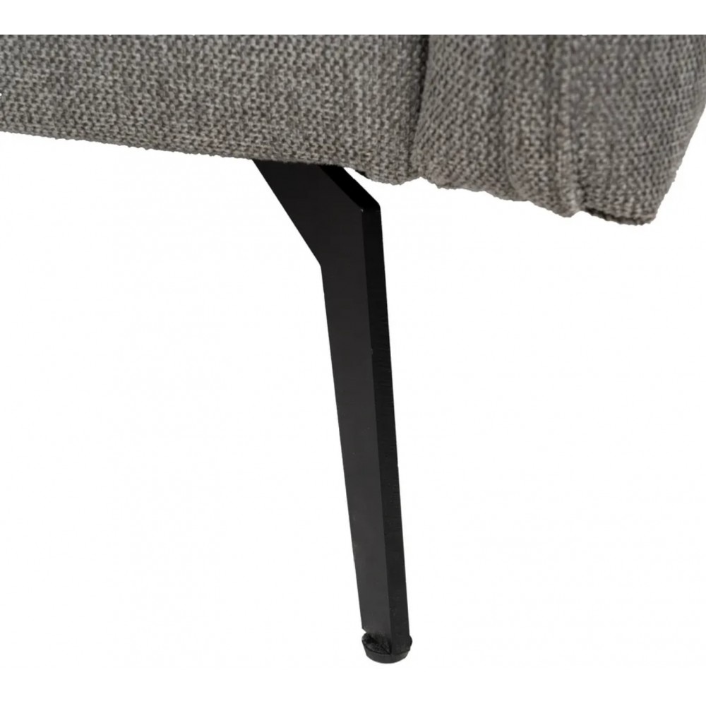 Sofá cama cinza tecido de tecido de tecido de metal 214cm IXIA IXIA - 17