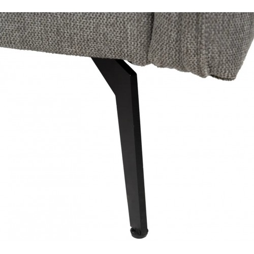 Sofá cama cinza tecido de tecido de tecido de metal 214cm IXIA IXIA - 17