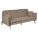 Sofa-Lit taupe fabric metal foot linen 214cm IXIA IXIA - 1