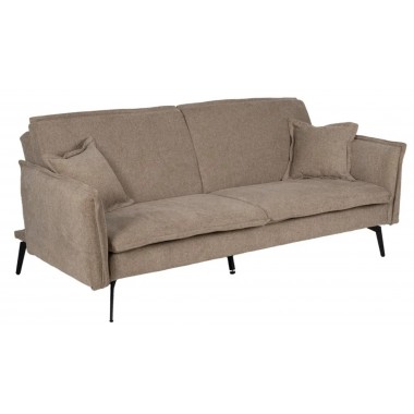 Sofá cama Taupe Than Than Line Metal Pé 214cm IXIA IXIA - 1